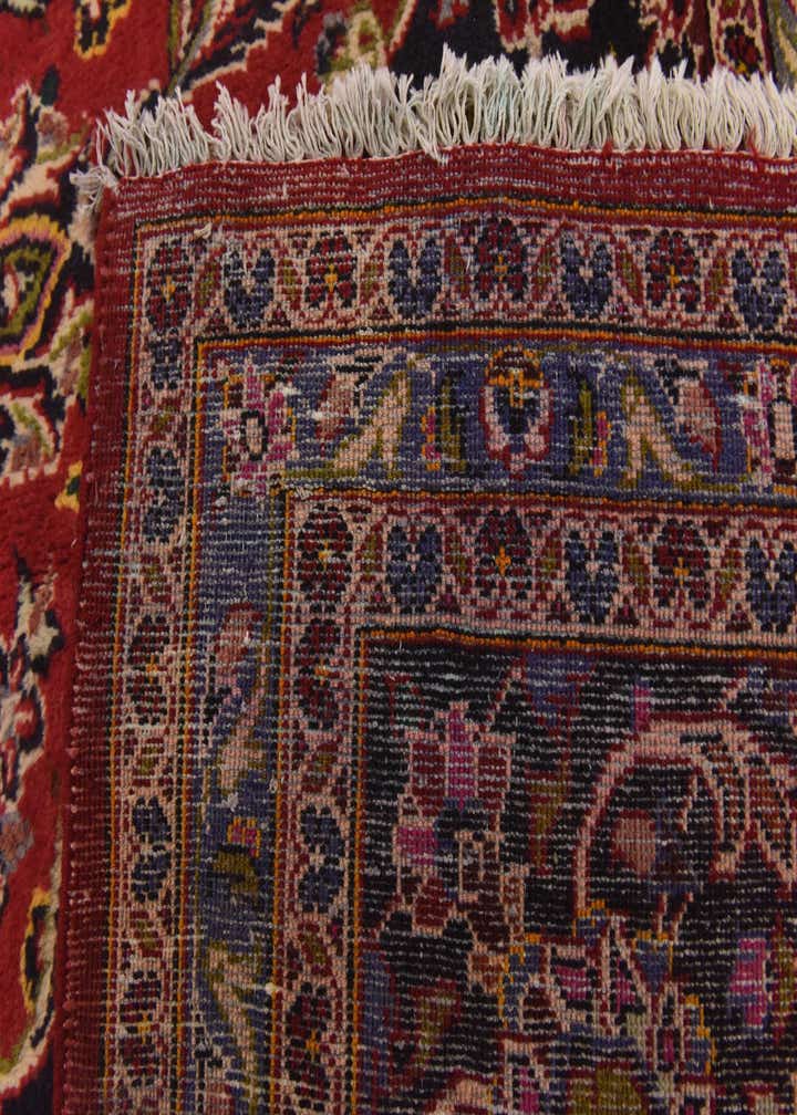 9' 7 x 13' 9 Hand Knotted Kashan Persian Wool Rug