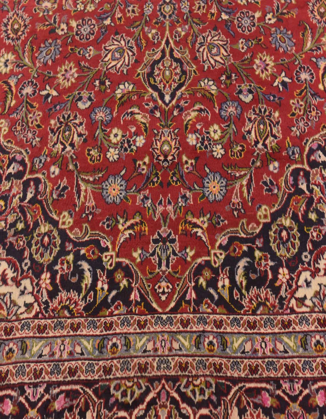 Detail image of 292cm x 420cm  Hand Knotted Kashan Persa Wool Alfombra