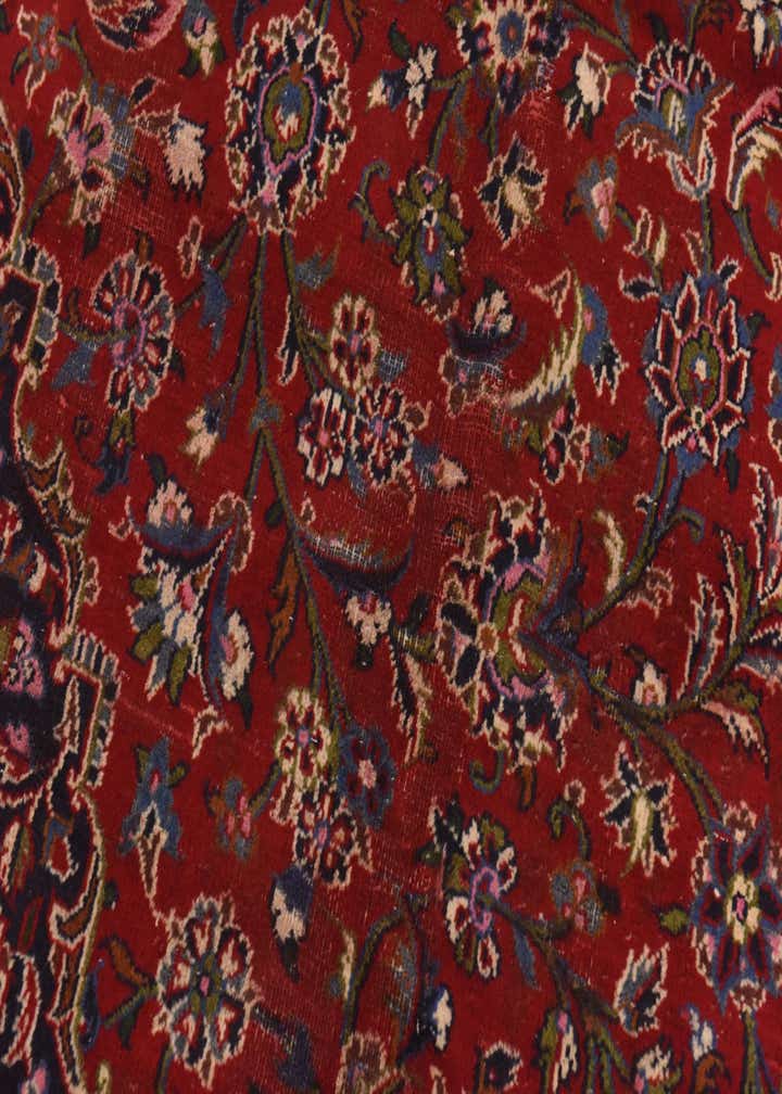 9' 6 x 13' Hand Knotted Kashan Persian Wool Rug