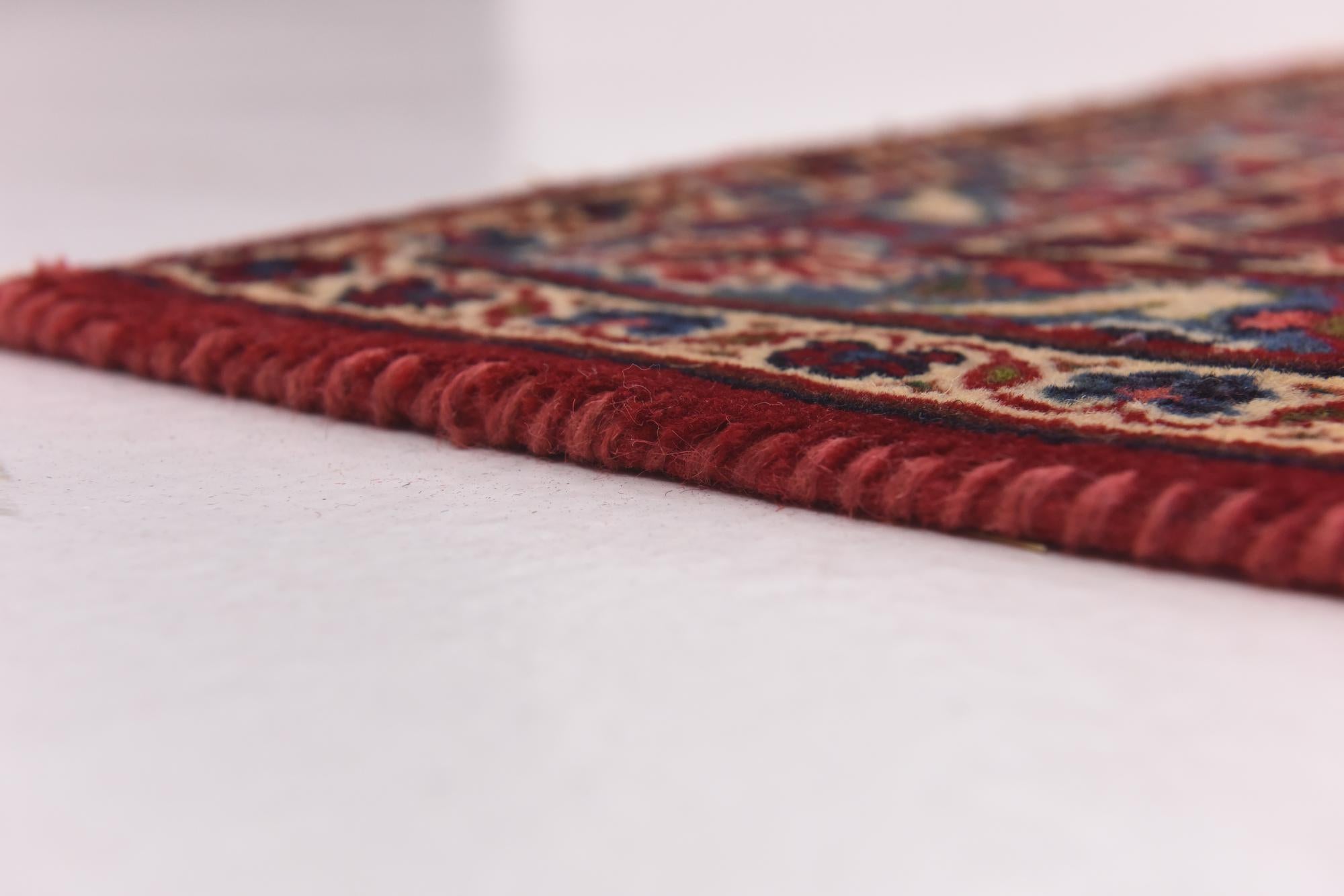 9' 6 x 13' Hand Knotted Kashan Persian Wool Rug