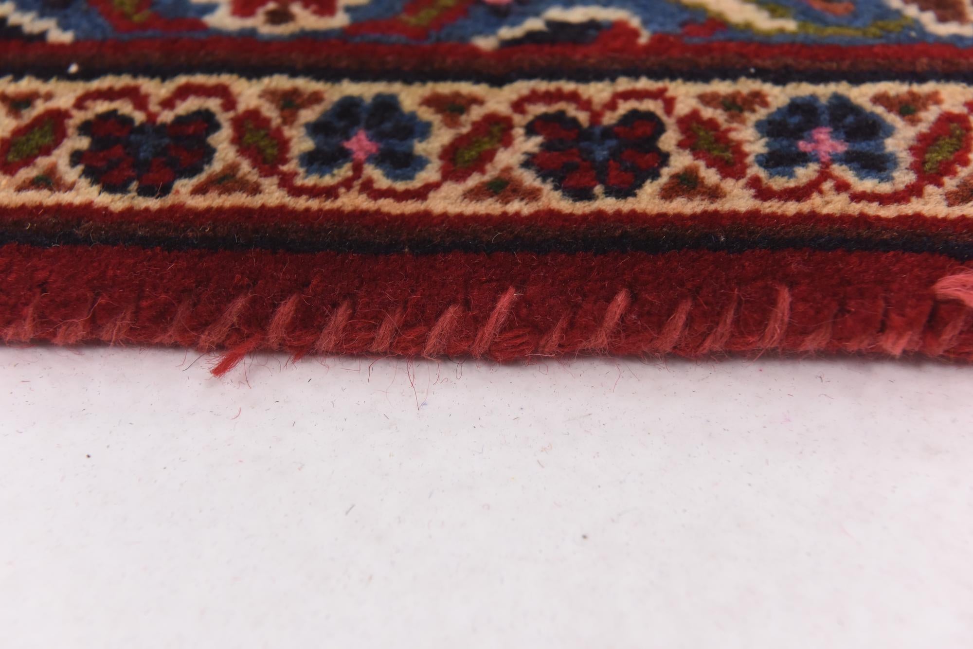 9' 6 x 13' Hand Knotted Kashan Persian Wool Rug