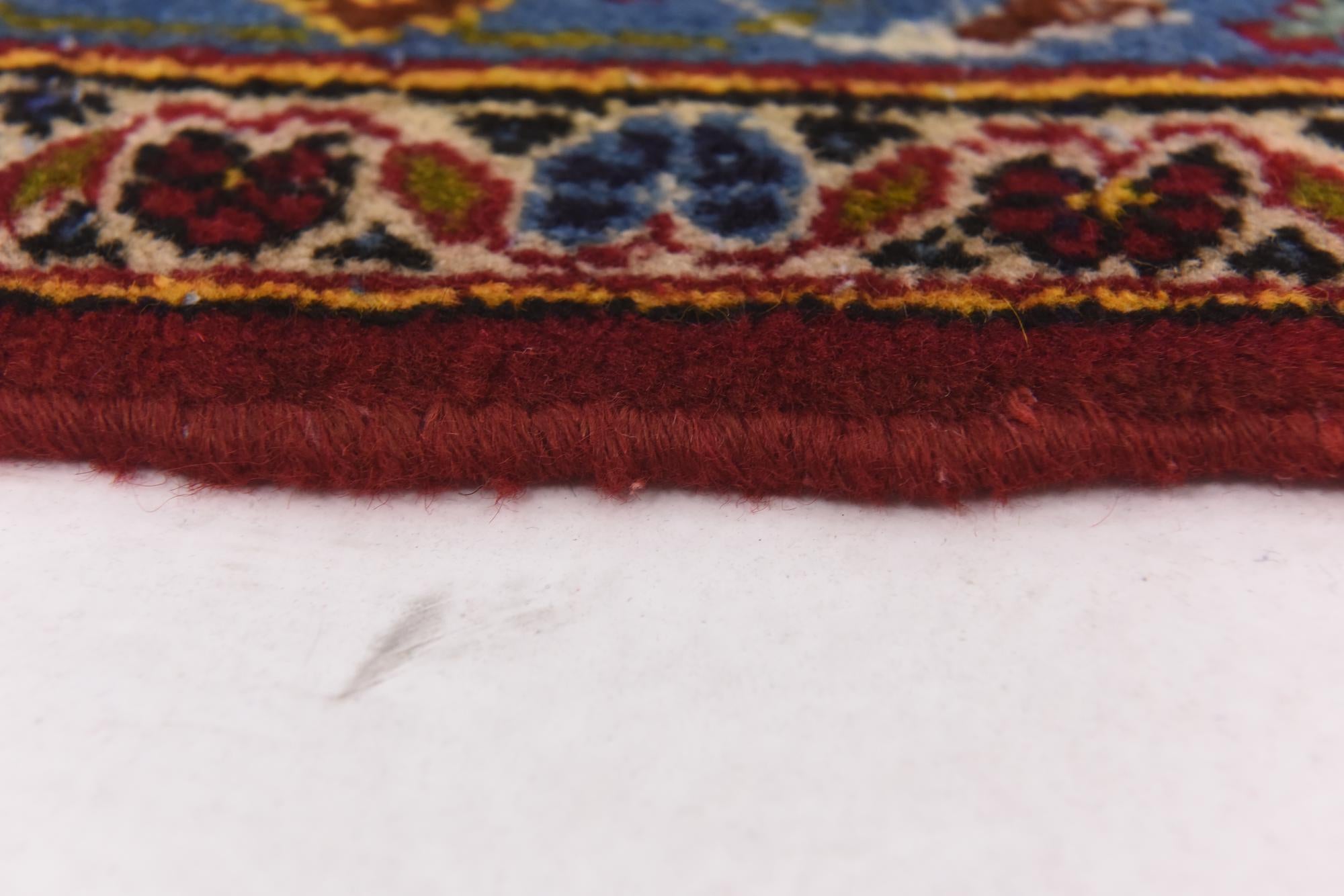 9' 8 x 13' 4 Hand Knotted Kashan Persian Wool Rug