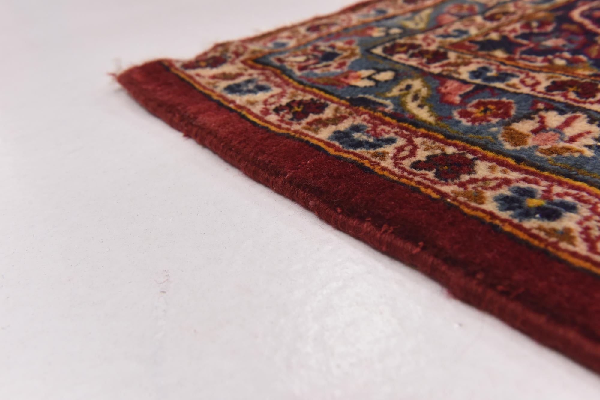 9' 9 x 13' 2 Hand Knotted Kashan Persian Wool Rug