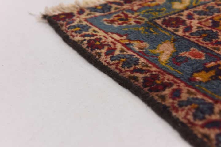 9' 7 x 13' 2 Hand Knotted Kashan Persian Wool Rug