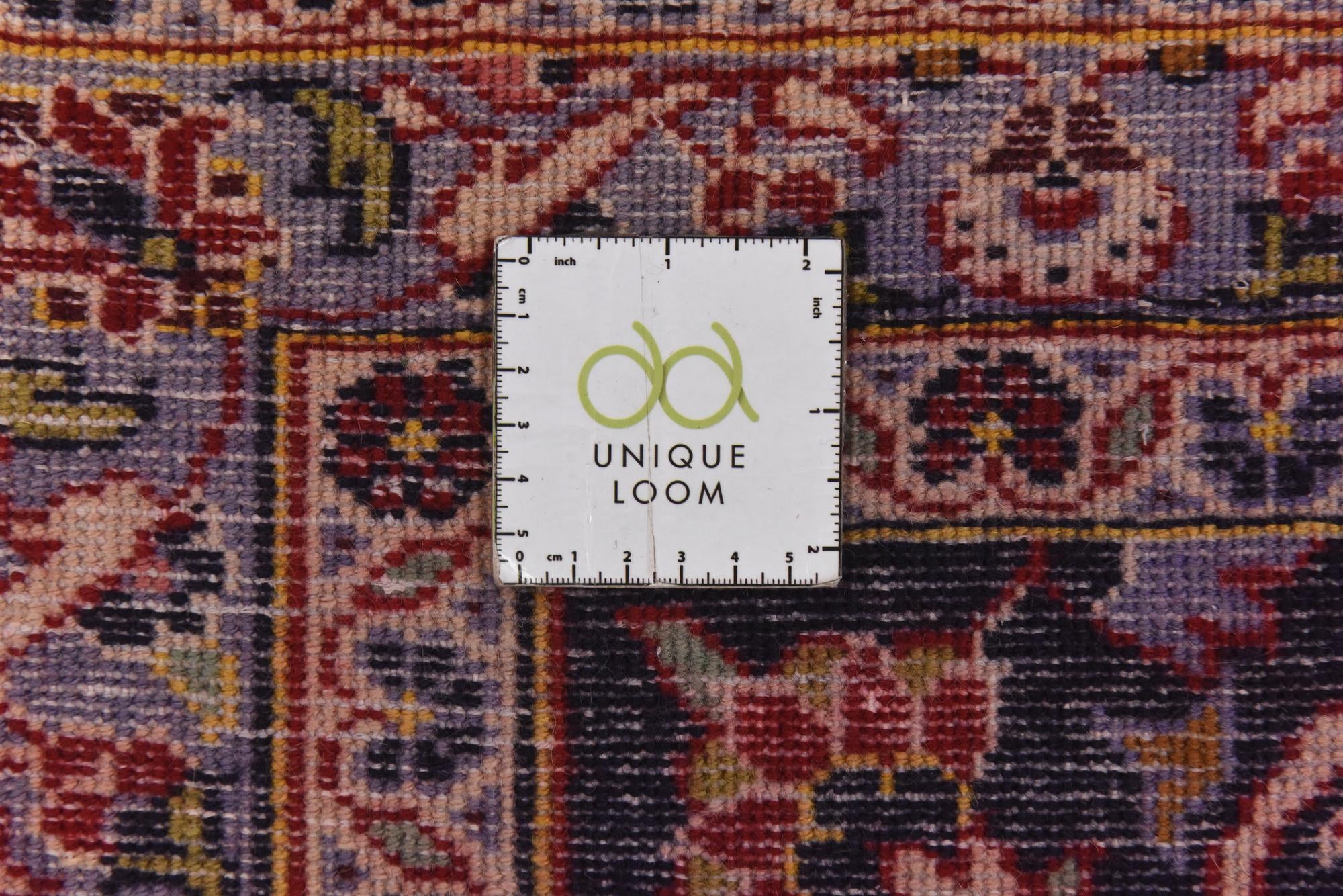 9' 9 x 13' 5 Hand Knotted Kashan Persian Wool Rug