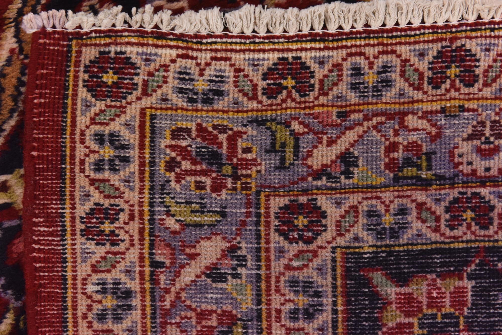 9' 9 x 13' 5 Hand Knotted Kashan Persian Wool Rug
