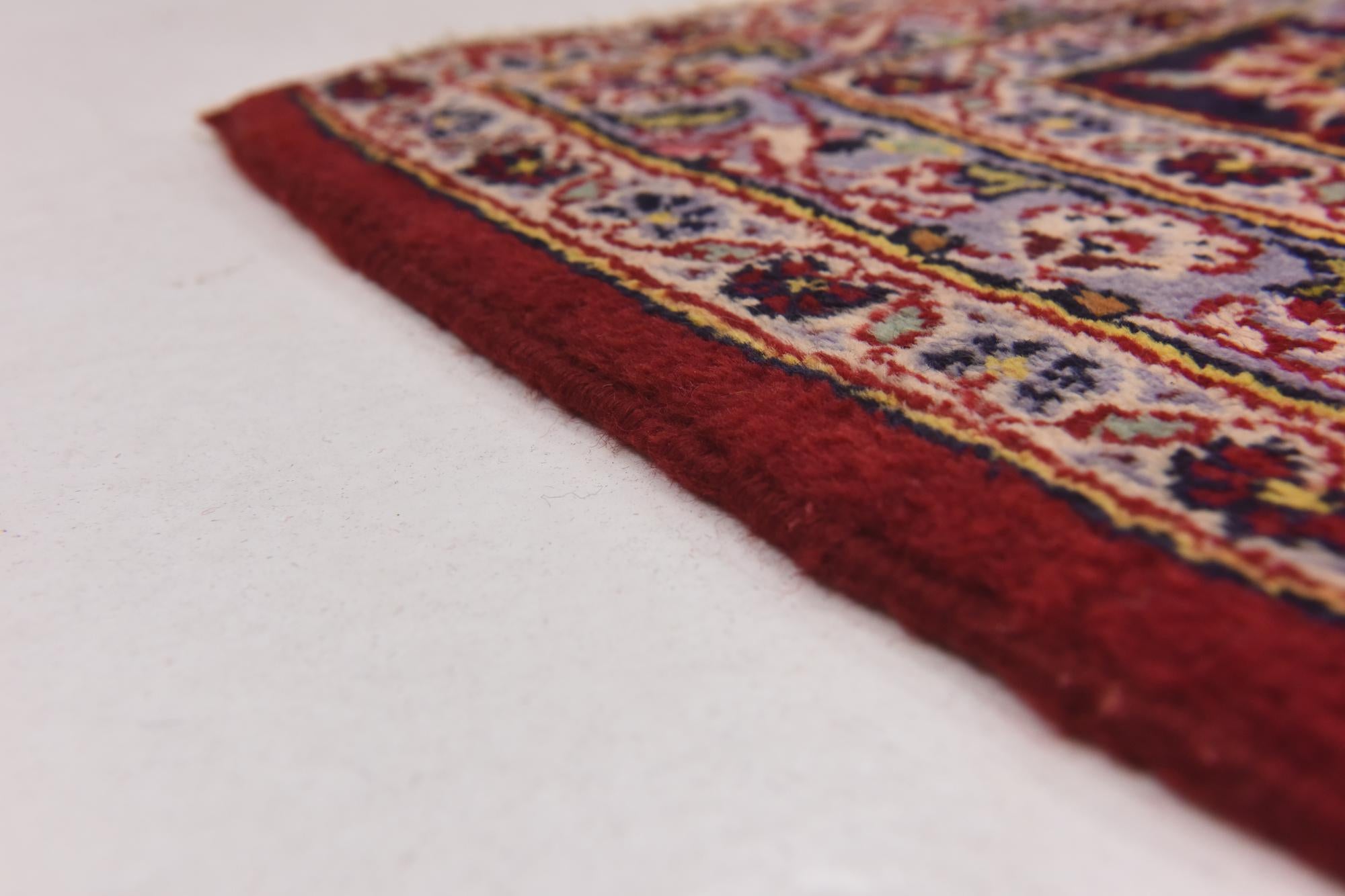 9' 9 x 13' 5 Hand Knotted Kashan Persian Wool Rug