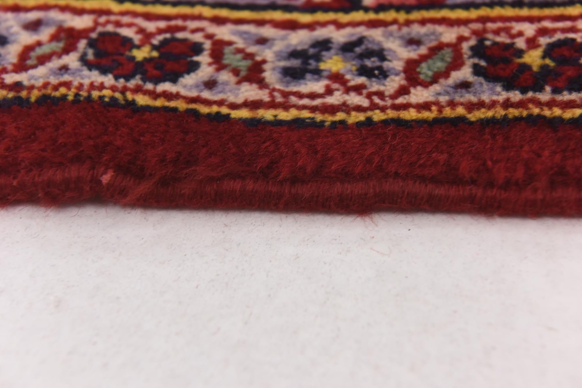 9' 9 x 13' 5 Hand Knotted Kashan Persian Wool Rug