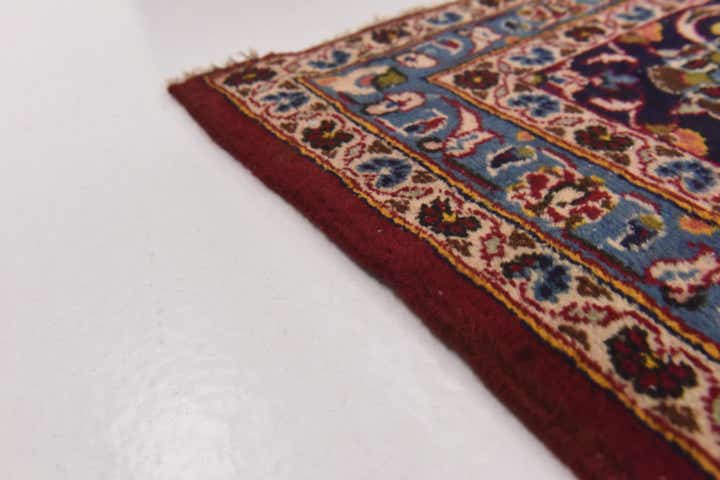 9' 8 x 12' 7 Hand Knotted Kashan Persian Wool Rug