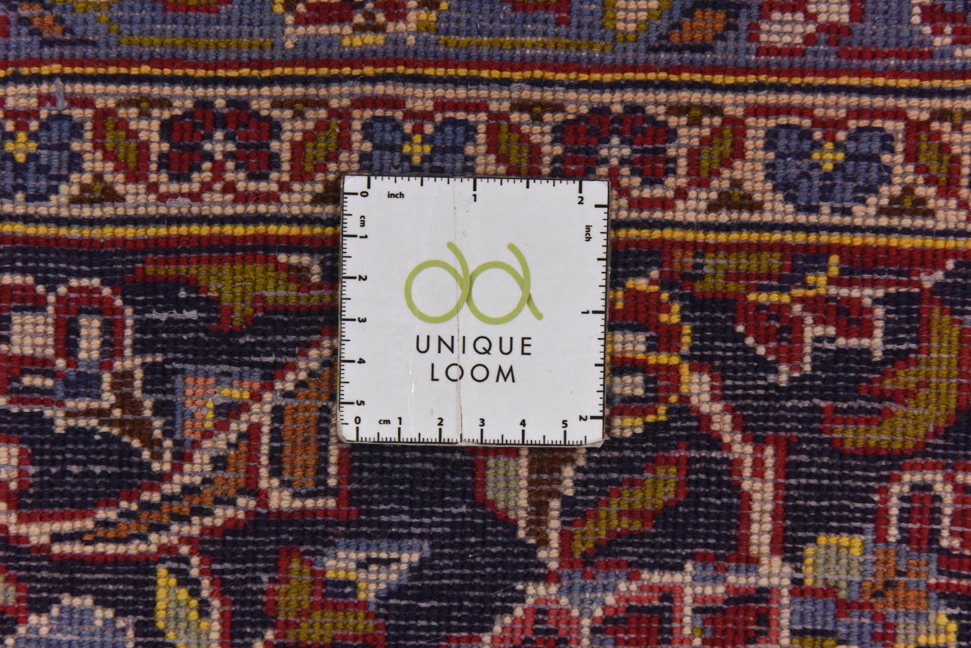 9' 8 x 13' Hand Knotted Kashan Persian Wool Rug