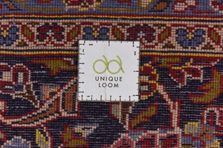 9' 8 x 13' Hand Knotted Kashan Persian Wool Rug