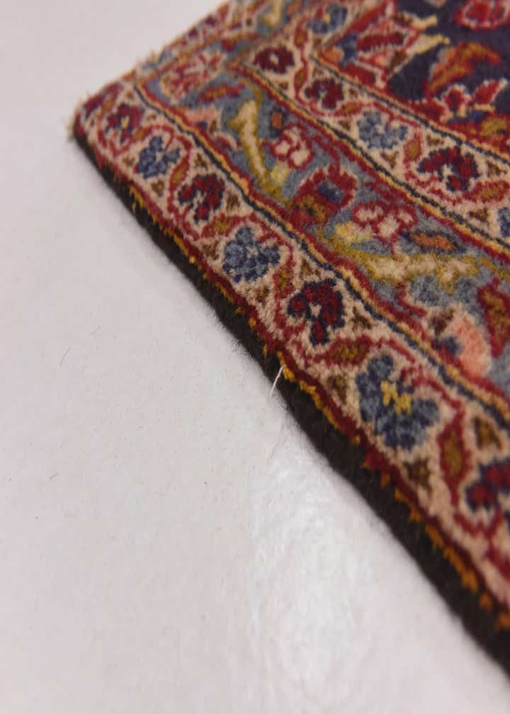 9' 8 x 13' Hand Knotted Kashan Persian Wool Rug