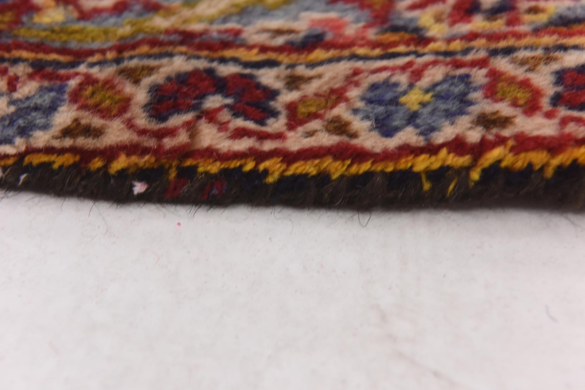 9' 8 x 13' Hand Knotted Kashan Persian Wool Rug
