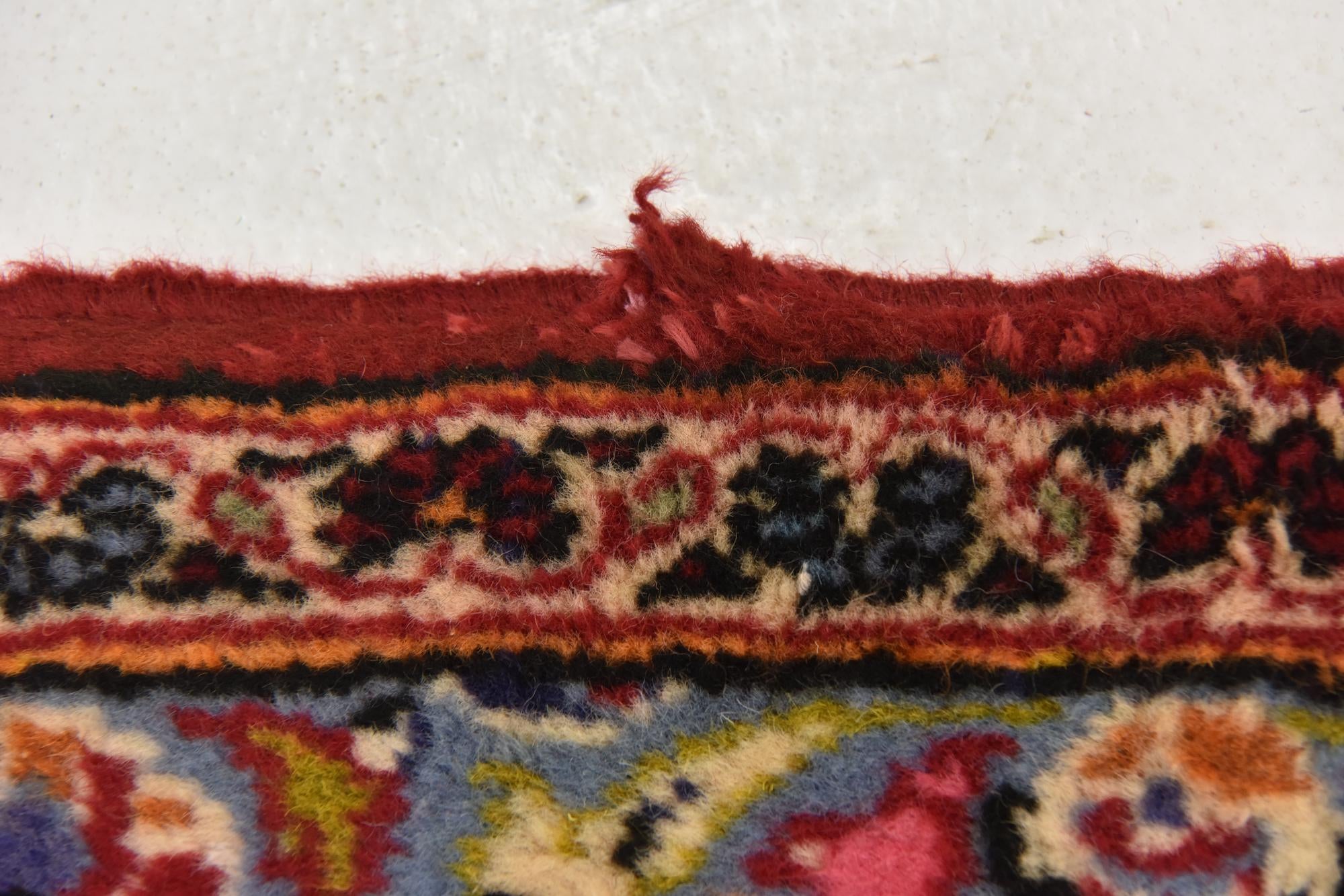 9' 7 x 13' 3 Hand Knotted Kashan Persian Wool Rug