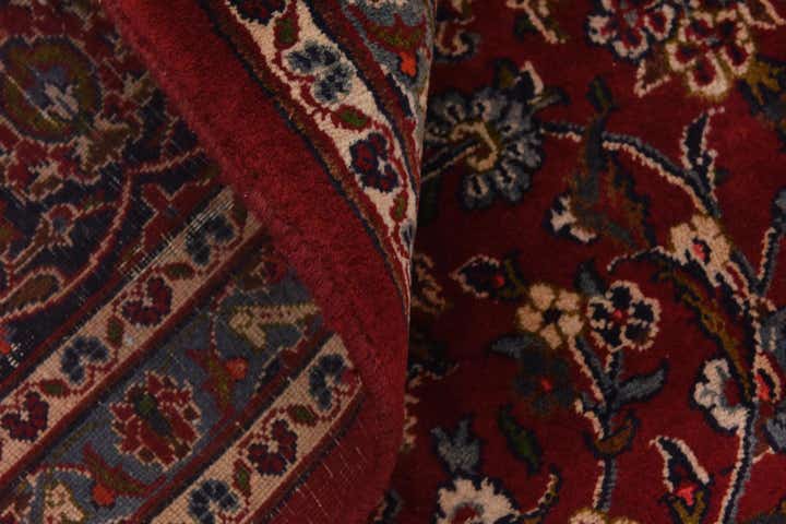 9' 5 x 12' 8 Hand Knotted Kashan Persian Wool Rug