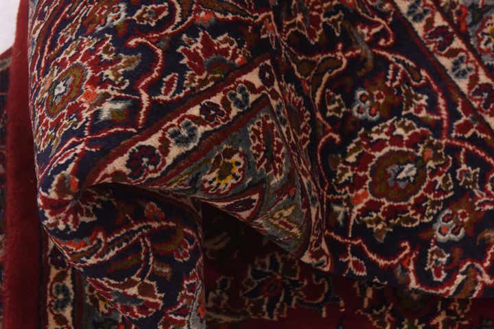 9' 5 x 12' 8 Hand Knotted Kashan Persian Wool Rug
