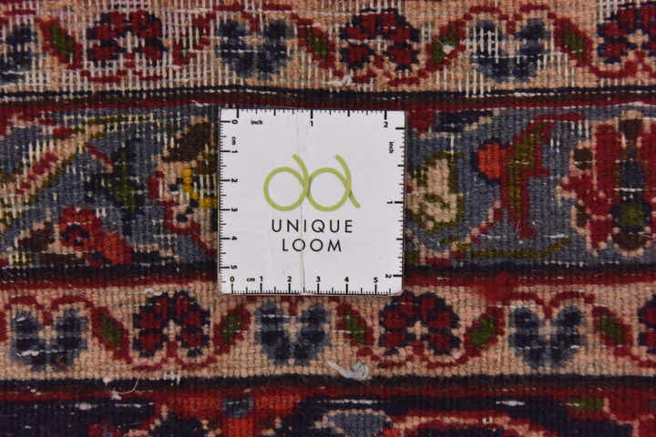 9' 5 x 12' 8 Hand Knotted Kashan Persian Wool Rug