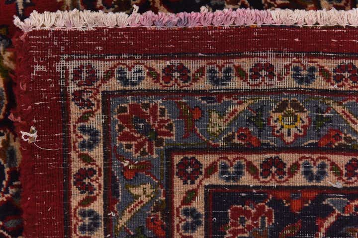 9' 5 x 12' 8 Hand Knotted Kashan Persian Wool Rug