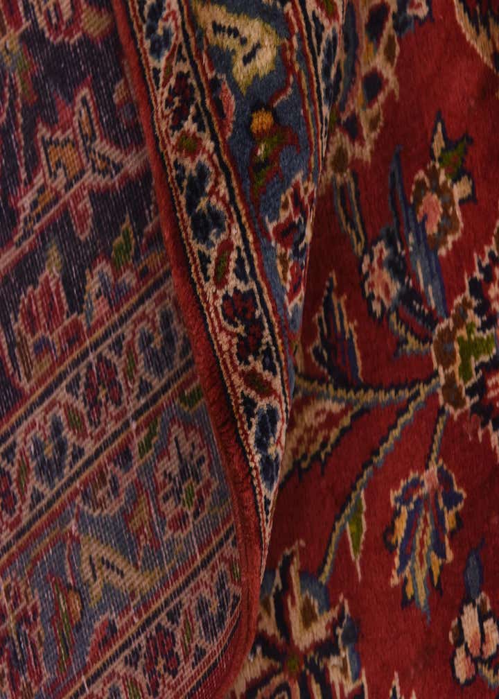 9' 9 x 13' 4 Hand Knotted Kashan Persian Wool Rug