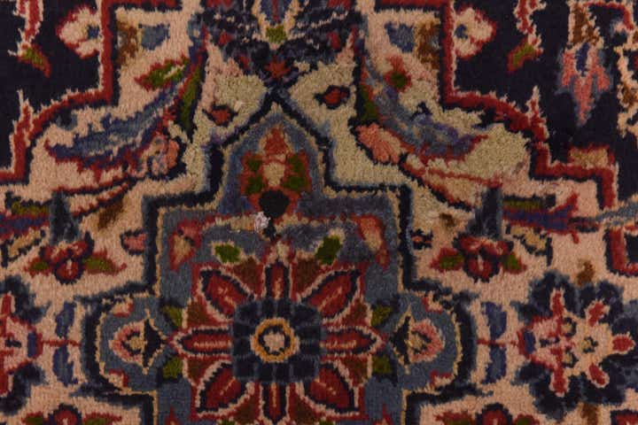 9' 9 x 13' 4 Hand Knotted Kashan Persian Wool Rug