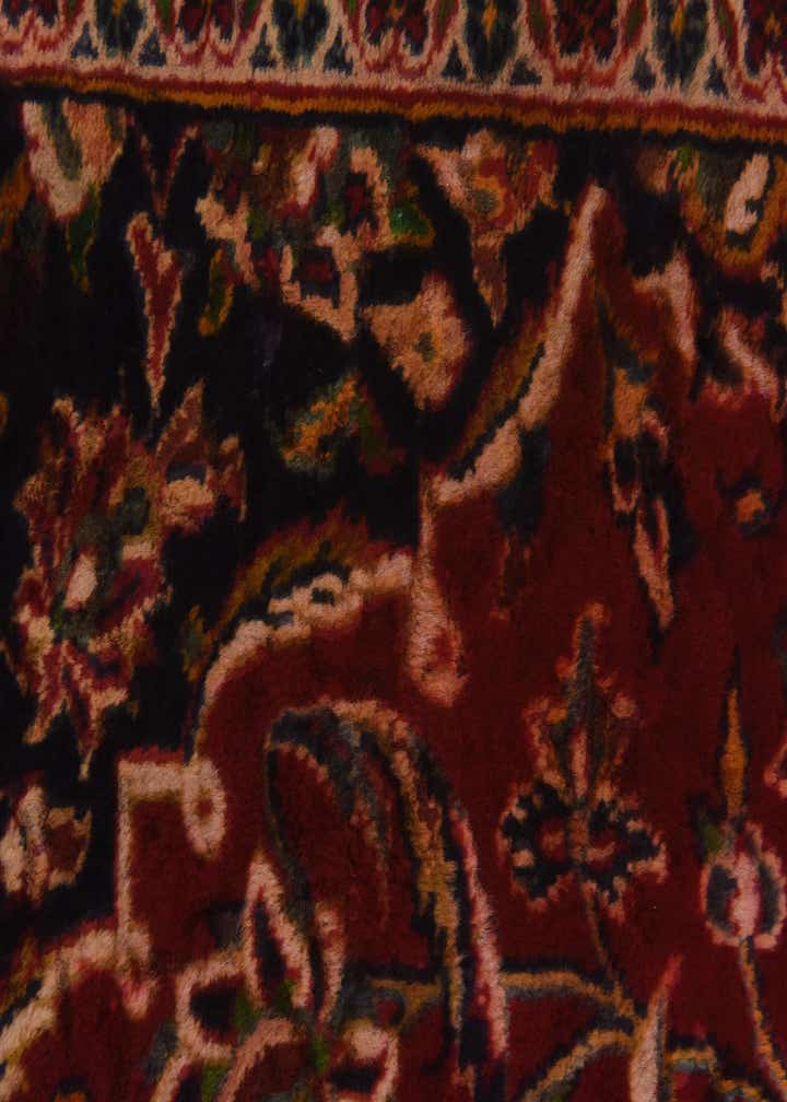 10' x 13' 2 Hand Knotted Kashan Persian Wool Rug