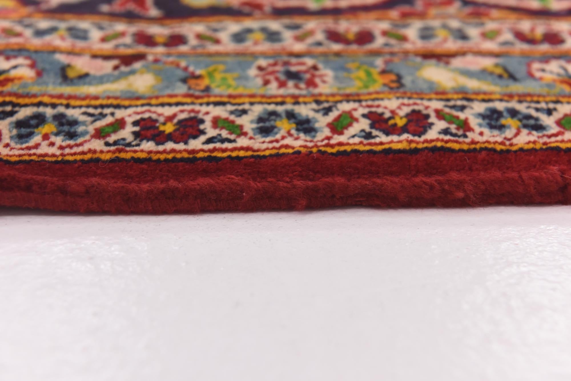 10' x 13' 2 Hand Knotted Kashan Persian Wool Rug