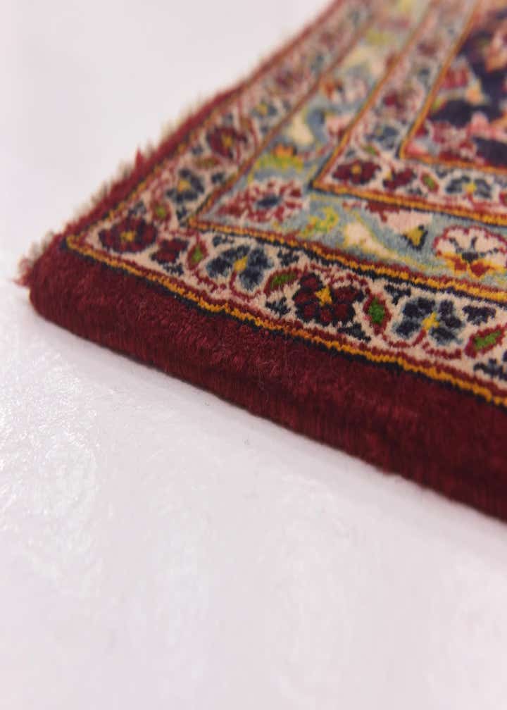 10' x 13' 2 Hand Knotted Kashan Persian Wool Rug