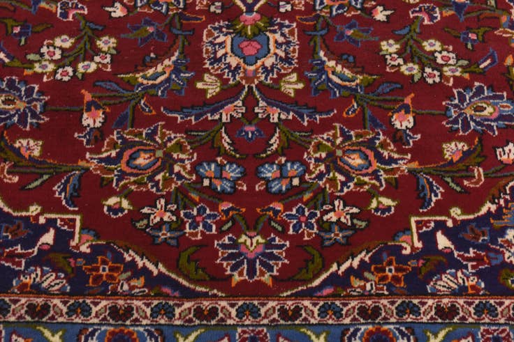 Detailansicht von 295cm x 410cm Handgeknüpft Kashan Persisch Wolle Teppich