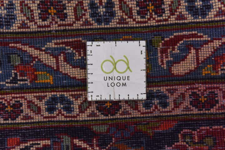 9' 10 x 13' Hand Knotted Kashan Persian Wool Rug