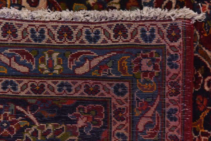 9' 10 x 13' Hand Knotted Kashan Persian Wool Rug