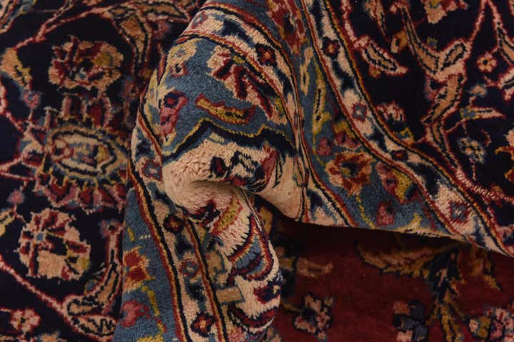 9' 10 x 12' 9 Hand Knotted Kashan Persian Wool Rug