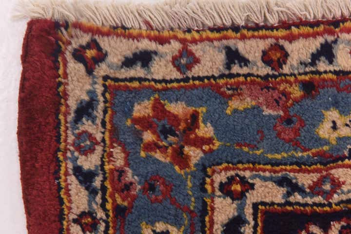 9' 10 x 12' 9 Hand Knotted Kashan Persian Wool Rug