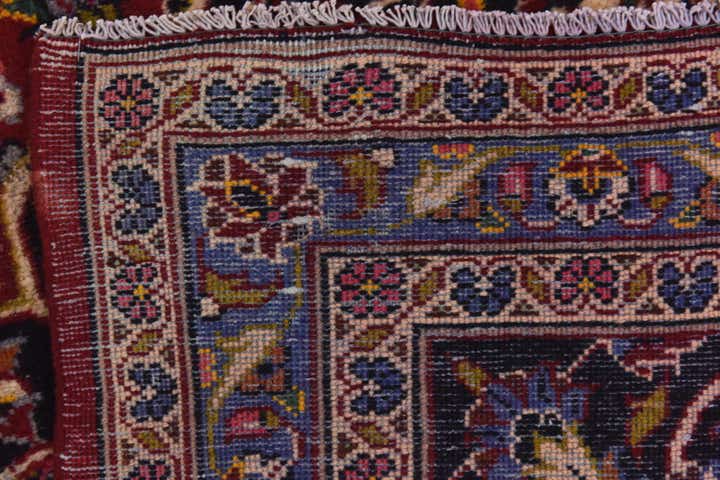 9' 6 x 13' 6 Hand Knotted Kashan Persian Wool Rug