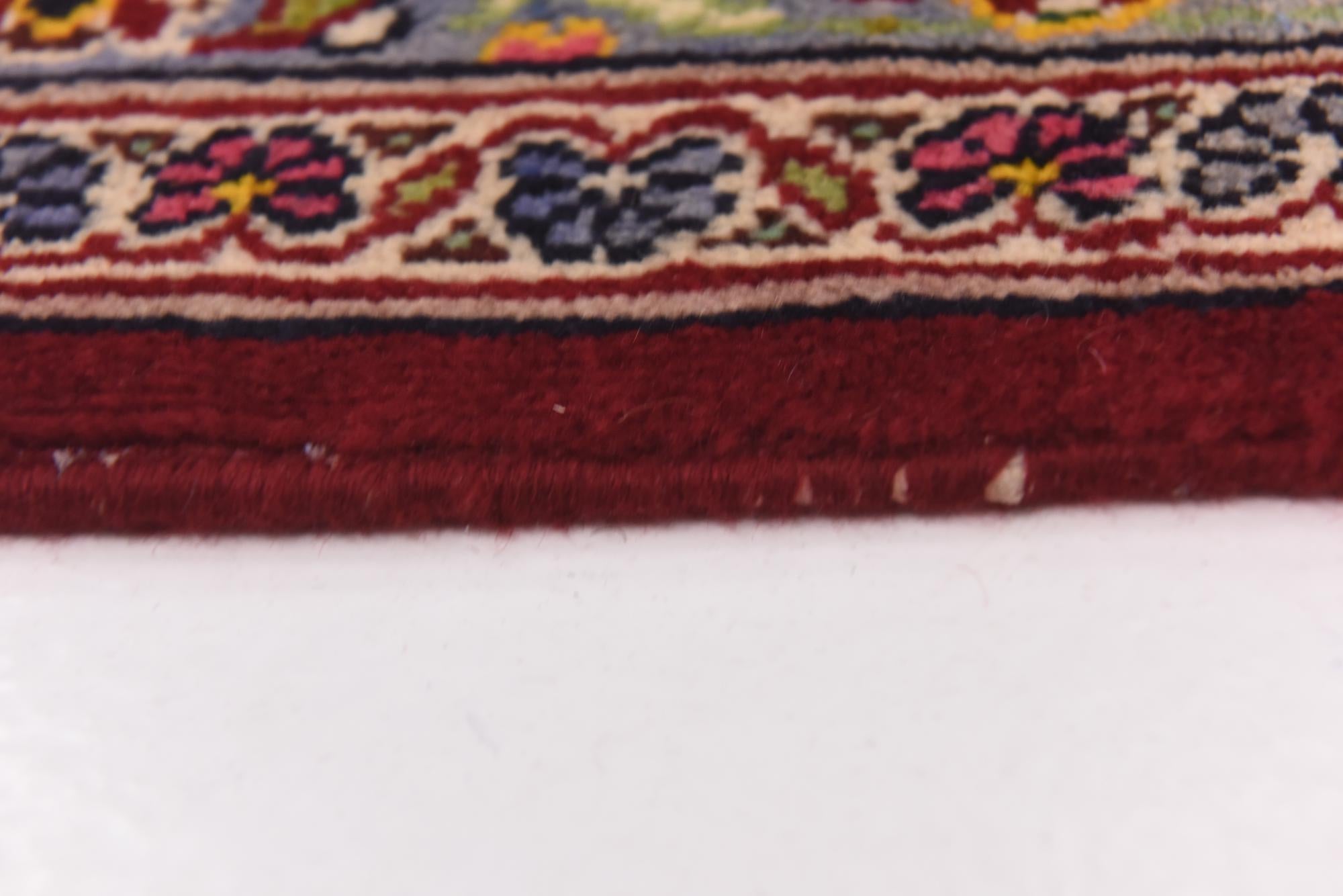 9' 6 x 13' 6 Hand Knotted Kashan Persian Wool Rug