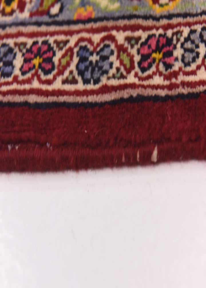 9' 6 x 13' 6 Hand Knotted Kashan Persian Wool Rug