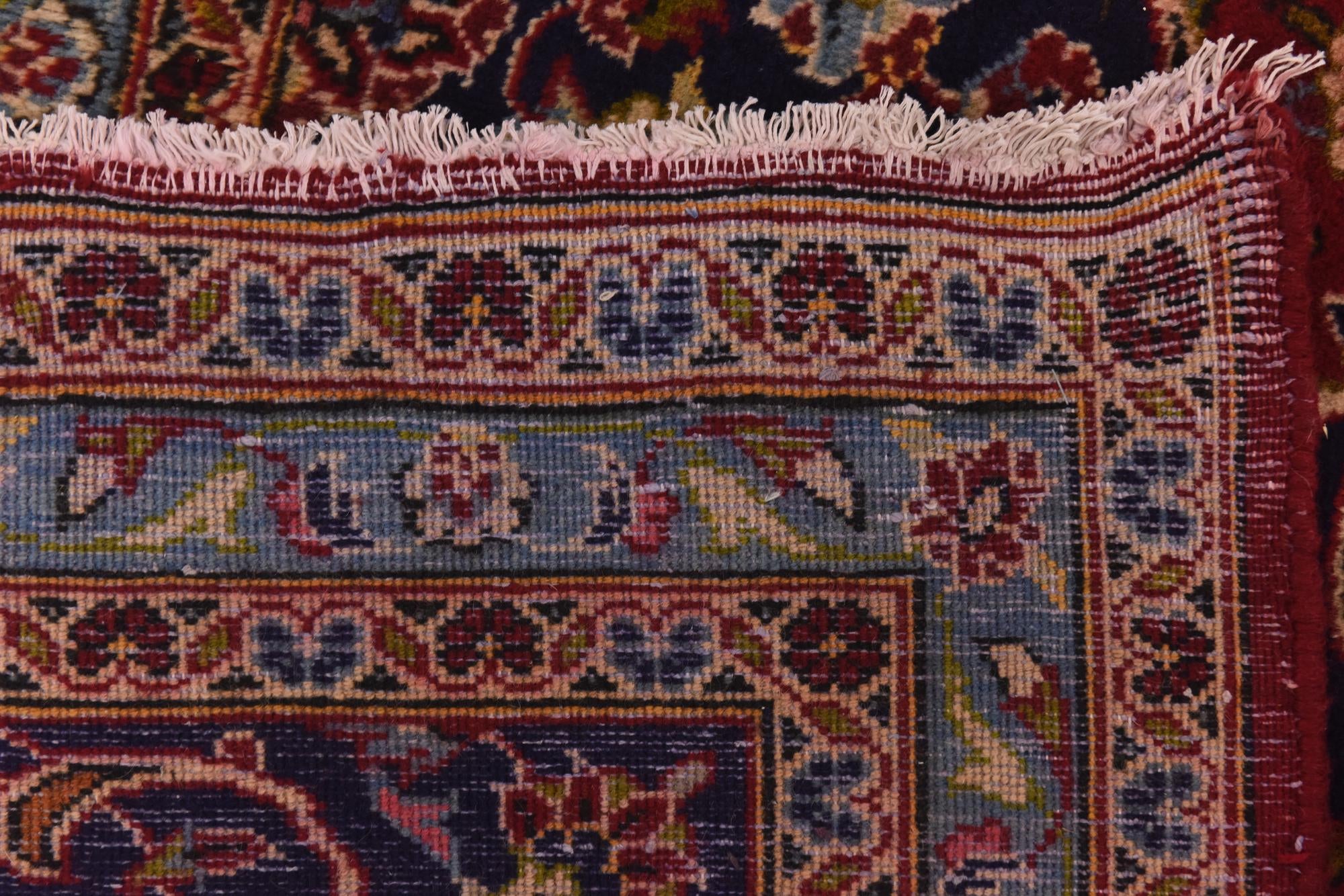9' 9 x 12' 9 Hand Knotted Kashan Persian Wool Rug
