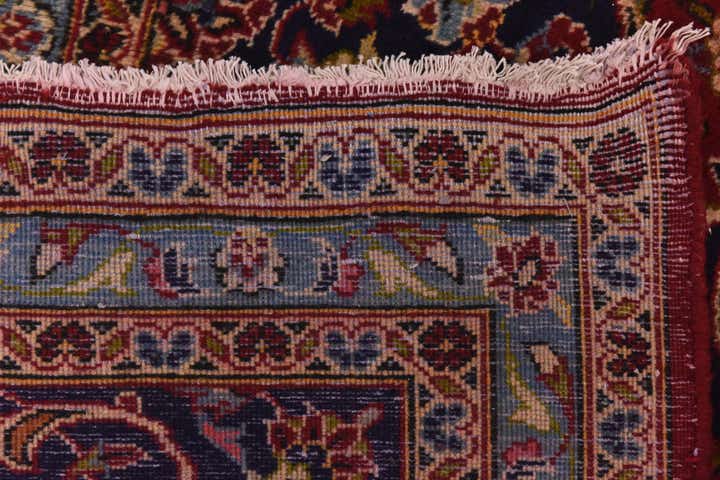 9' 9 x 12' 9 Hand Knotted Kashan Persian Wool Rug