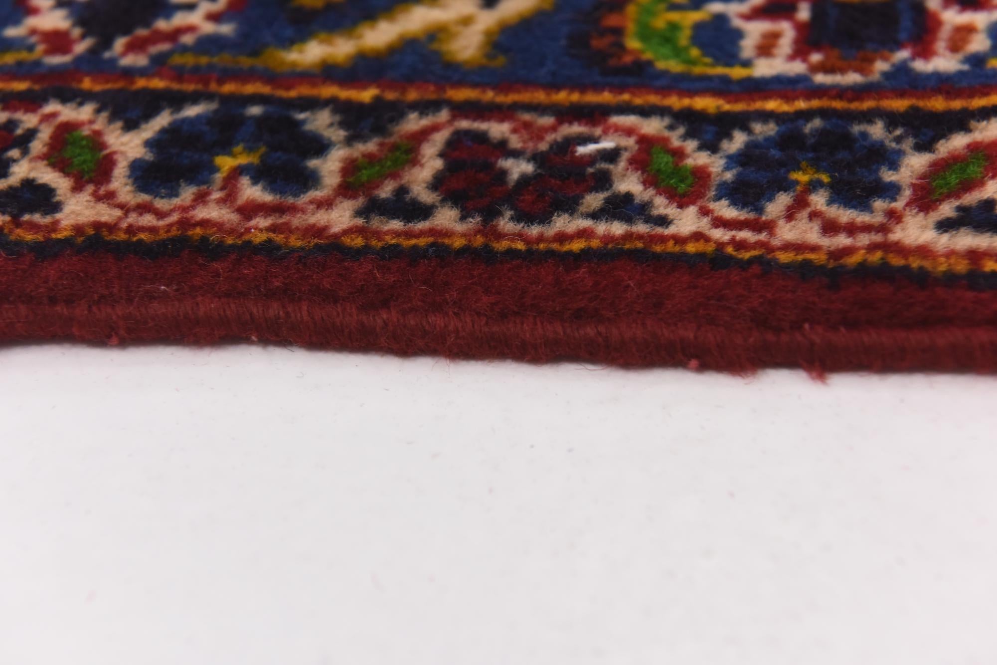 9' 7 x 12' 10 Hand Knotted Kashan Persian Wool Rug