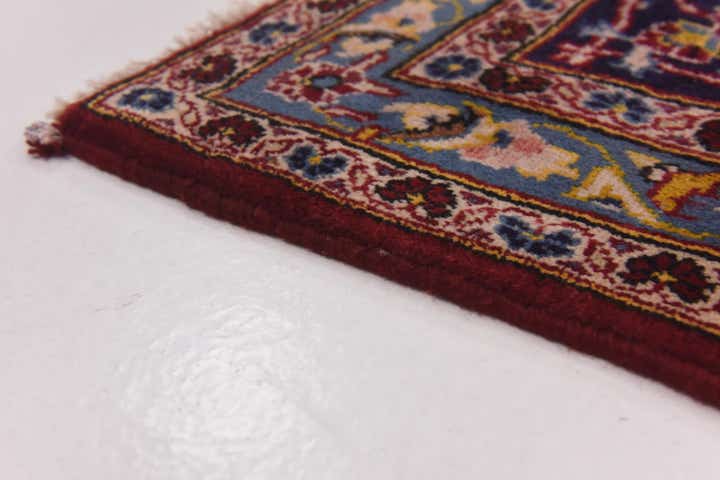 9' 7 x 12' 10 Hand Knotted Kashan Persian Wool Rug