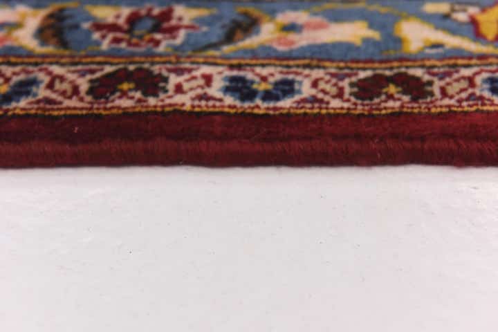 9' 7 x 12' 10 Hand Knotted Kashan Persian Wool Rug