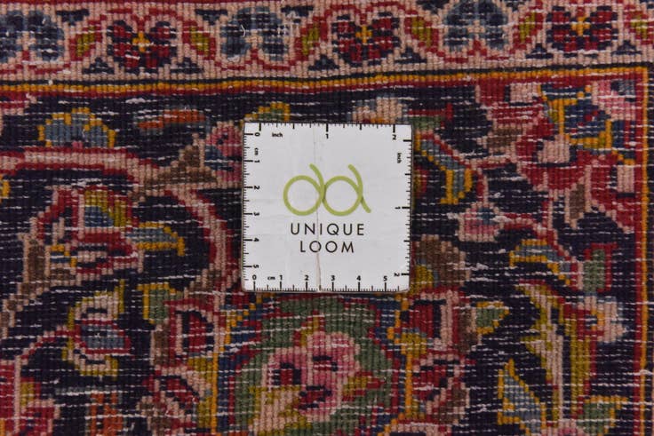 Detail image of 9' 9 x 13' 3 Hand Knotted Kashan Persian Wool Rug