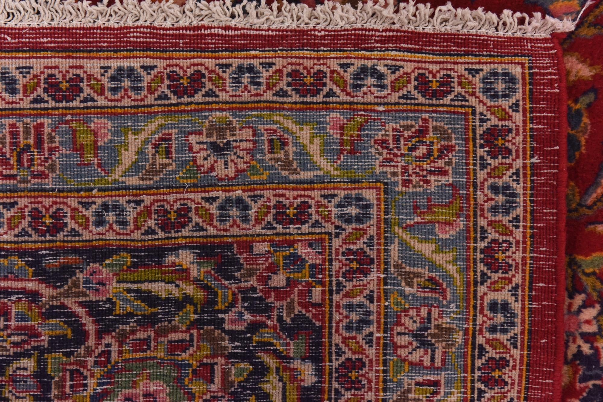 9' 9 x 13' 3 Hand Knotted Kashan Persian Wool Rug