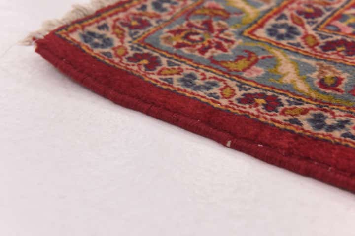 9' 9 x 13' 3 Hand Knotted Kashan Persian Wool Rug