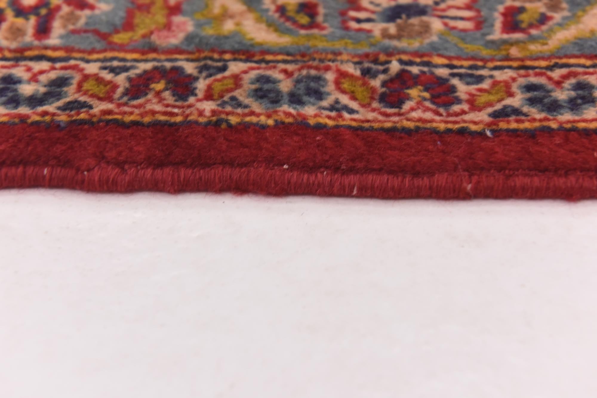 9' 9 x 13' 3 Hand Knotted Kashan Persian Wool Rug