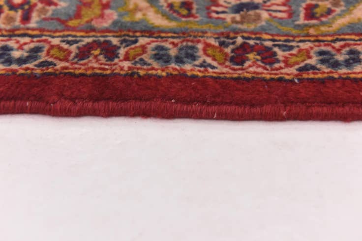 Detail image of 9' 9 x 13' 3 Hand Knotted Kashan Persian Wool Rug