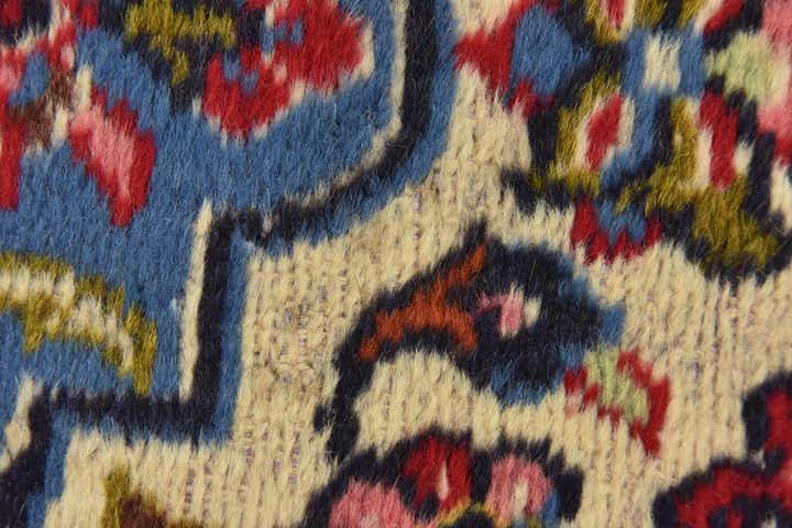 9' 8 x 13' Hand Knotted Kashan Persian Wool Rug