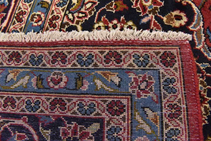 9' 9 x 13' 3 Hand Knotted Kashan Persian Wool Rug