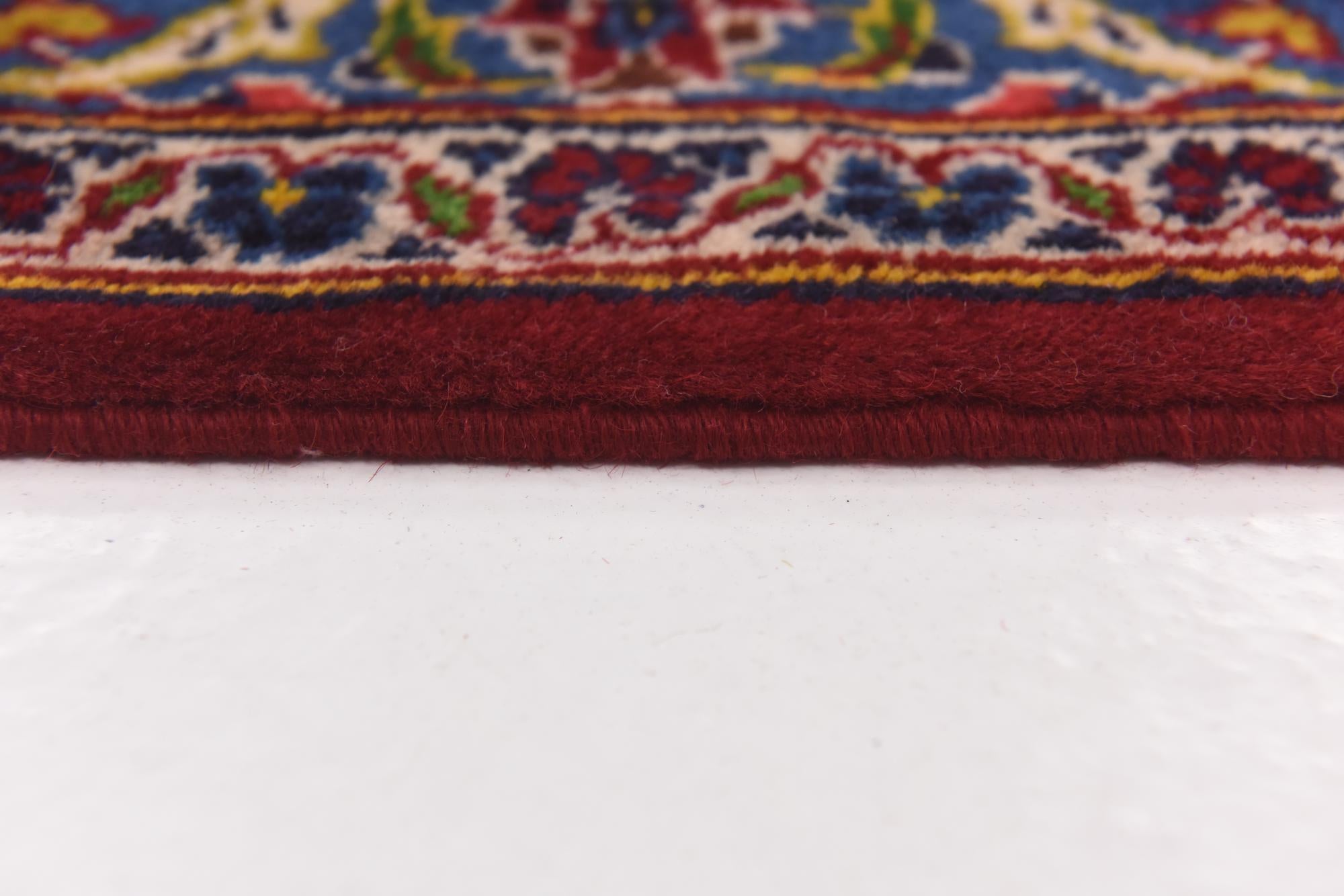 9' 6 x 12' 10 Hand Knotted Kashan Persian Wool Rug