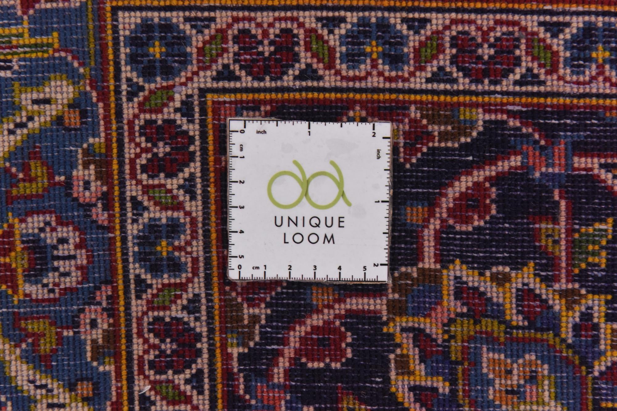 9' 6 x 12' 10 Hand Knotted Kashan Persian Wool Rug