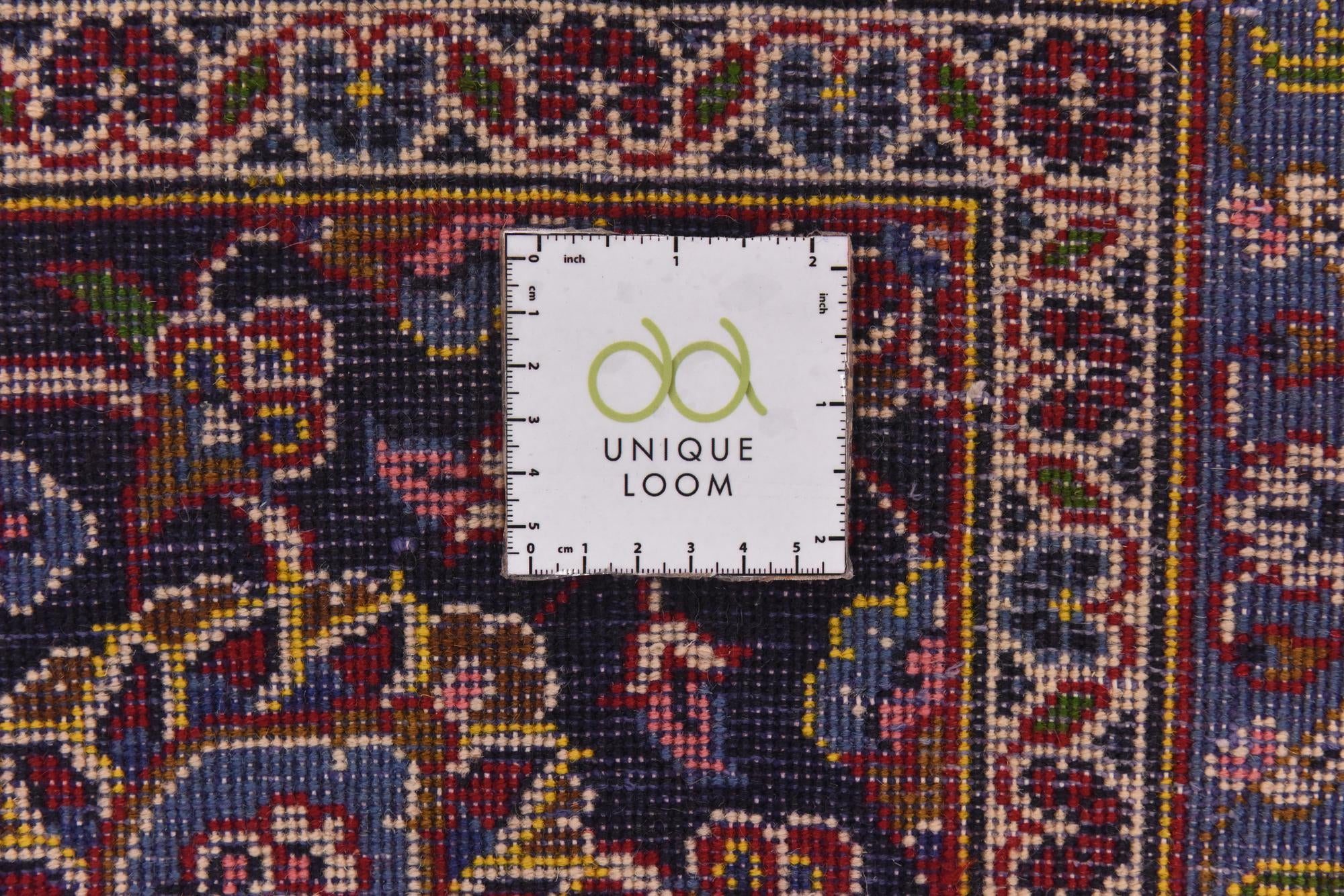 9' 8 x 13' 4 Hand Knotted Kashan Persian Wool Rug